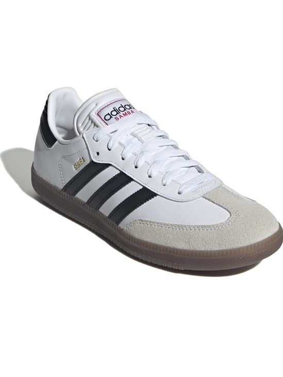 adidas Shoes - adidas Samba Classic Leather Sneaker in White and Black